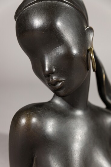 Bust of Woman with Earring Franz Hagenauer, (1906 - 1986)