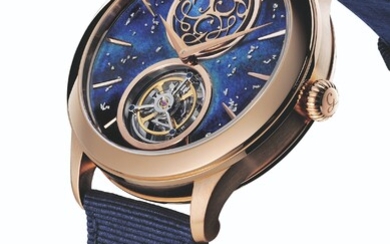 CHARLES GIRARDIER, "1809" TRIBUTE TO JACKSON POLLOCK "FUSION ENAMEL GRAND FEU "ONLY WATCH - 41MM
