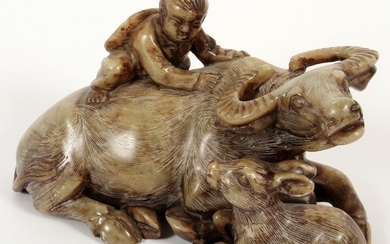 CHINESE SOAPSTONE CARVING C. 1900 3.5