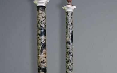 COLUMNS IN ANCIENT GREEN AND PORPHYRY