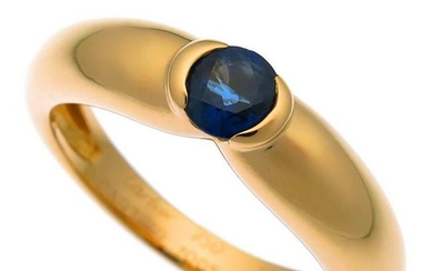 Cartier Ellipse yellow gold & sapphire ring