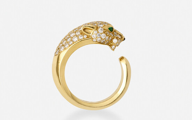 Cartier, 'Panthère de Cartier' diamond and gold ring