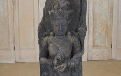 Carved Stone Guanyin Bodhisattva