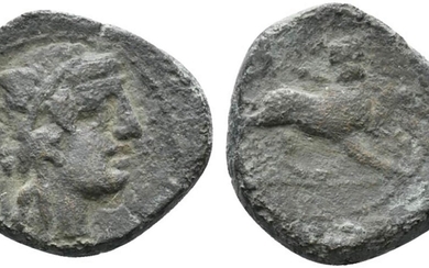 Central Italy, Uncertain, mid-late 1st century BC. Æ (19mm, 9.92g,...