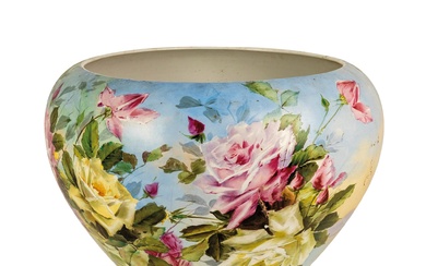 Ceramic cachepot, S.C.Richard, late 19th century