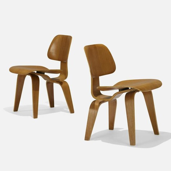 Charles and Ray Eames, early DCWs, pair