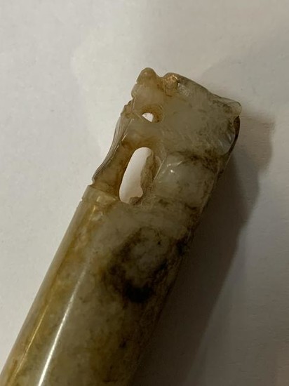 Chinese Carved Jade Toggle