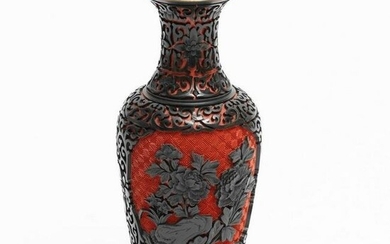 Chinese Cinnabar Vase