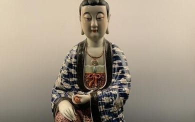 Chinese Famille Rose Figure of Guanyi