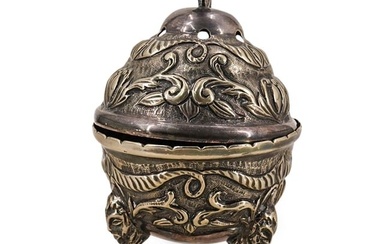 Chinese Hammered Silver Plate Censer