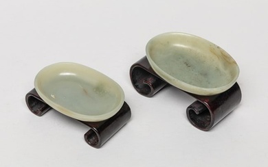 Chinese Jade Boat Cups
