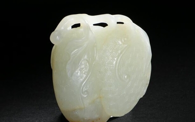 Chinese Jade Carved Lychee-Form Toggle, 18th Century