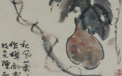 Chinese Painting of Gourds by Liu Haishu