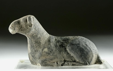 Chinese Tang Dynasty Terracotta Figure, Recumbent Sheep