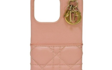 Christian Dior Dior Smartphone Case LADY DIOR iPhone 13 Pro Lady Cannage Antique Pink S0959ONMJ_M77P