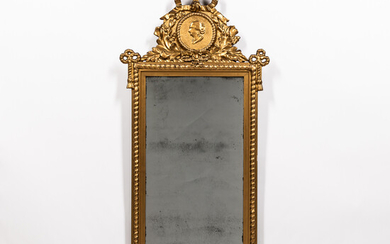 Continental Neoclassical Gilt-gesso Mirror
