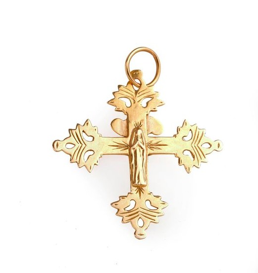 Cross of Savoy in 18K yellow gold (750/°°)....