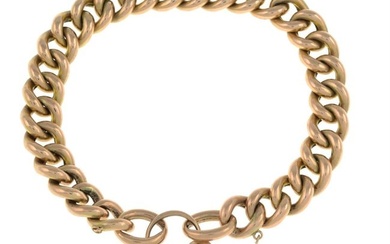 Curb-link bracelet, with padlock clasp