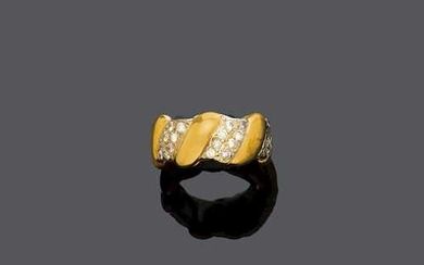 DIAMOND AND GOLD RING, BY WEBB.