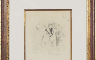 DOURDIL, Desenho sobre papel, D.33,5 x 28,5 cm.