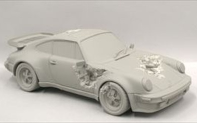 Daniel Arsham_Eroded Porsche 911 Turbo (White)