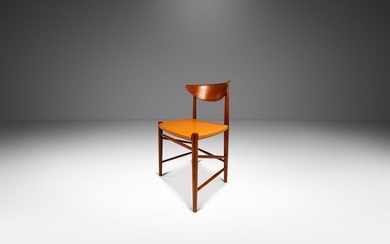 Danish Modern Model 317 Desk Chair in Teak & Leather by Peter Hvidt and Orla Molgaard Nielsen for