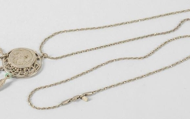Designed 1936 Liberty Silver Coin Necklace