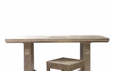 Dressing table and its stool, designed circa 1930, Terence Harold Robsjohn-Gibbings