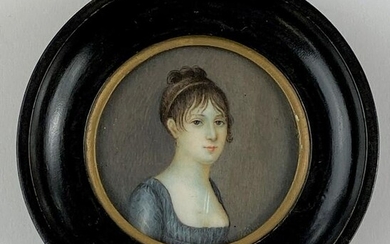 Early 19th Century Miniature Portrait of a Woman
