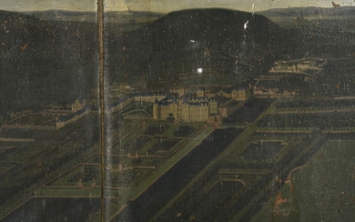 Ecole FLAMANDE vers 1670 Vue de château...