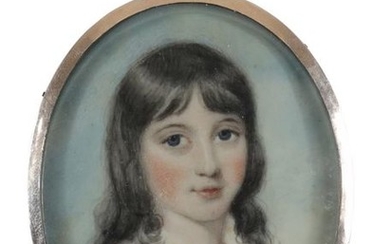 λEdward Burch (1730-1814) Portrait miniature of a boy...