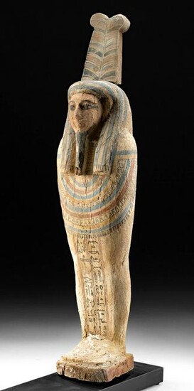 Egyptian Wood / Polychrome Gesso Ptah Sokar Osiris