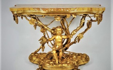 Elegant console, Rome 18th Century