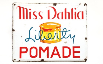 Emaille reclamebord Miss Dahlia Liberty