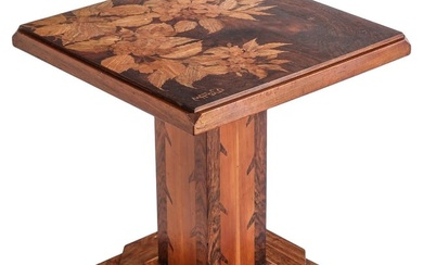 Emile Galle 1846-1904 French Marquetry Side Table