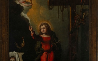 Enfant Jésus de la Passion, école flamande du cercle de Justus Sustermans (Anvers, 28 septembre...