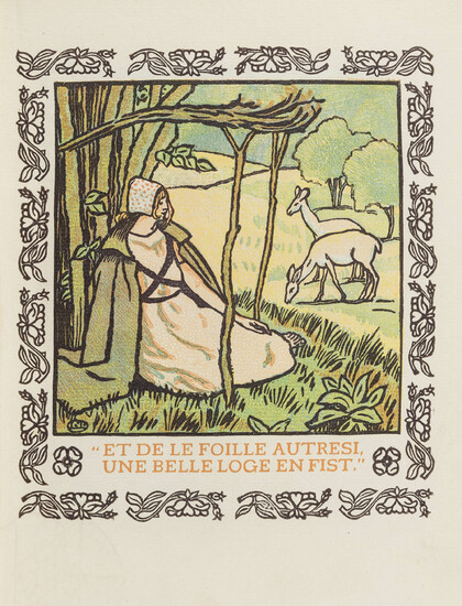 Eragny Press.- C'est d'Aucassin et de Nicolette, one of 230 copies, colour wood-engraving by Lucien Pissarro, 1903 & others, Pissarro & Eragny Press (4)