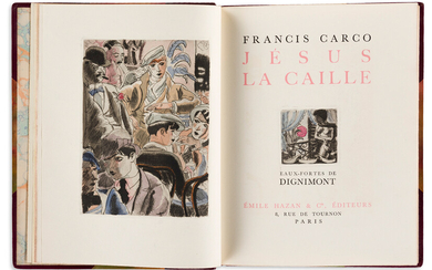 FRANCIS CARCO (1886-1958) Three Limited Edition Titles. Including: Images Cachées, Paris: Editions de...