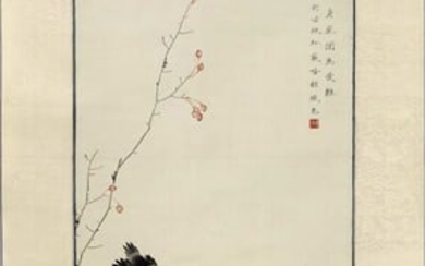 Fine Chinese Painting Scroll by Zhang Guang (1878-1970)