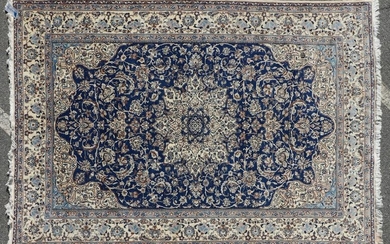 Fine Semi Antique Persian Nain Rug