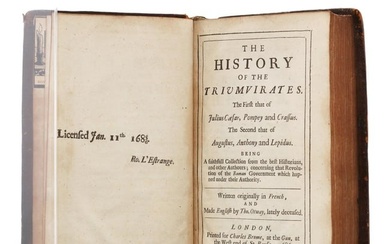 First English Edition of The History of the Triumvirates