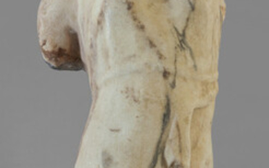 Frammento di torso femminile in marmo paonazzo, sec.XVI h.cm.46 ca.