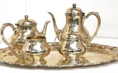 167ozt Frank W. Smith Chippendale Sterling Silver Tea