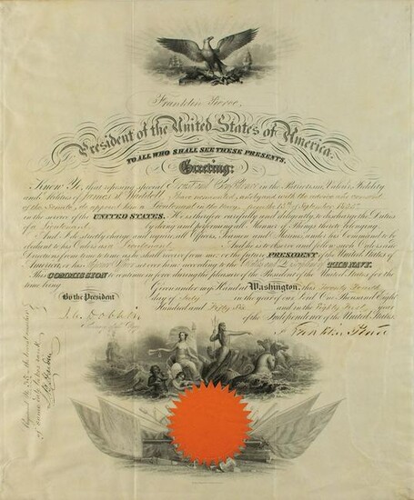 Franklin Pierce Document Signed