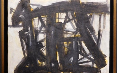 Franz Kline Attr. : Abstract Composition in Black and Yellow