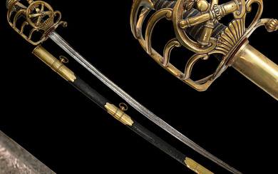 French Artillery Officer's Sword, First Empire, Early 19th century.
