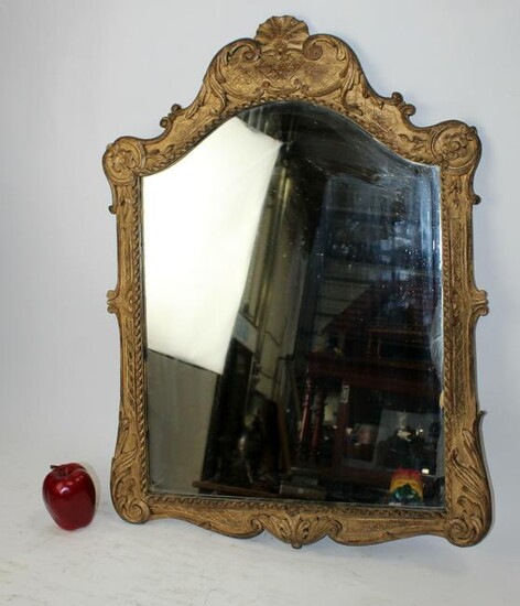 French Louis XV gilt framed mirror