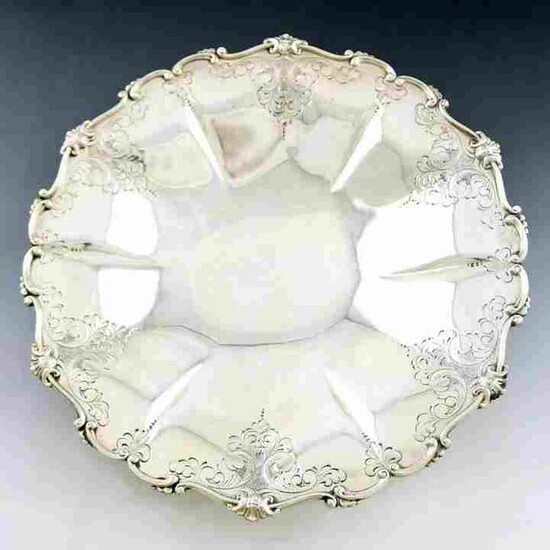 French Rococo Sterling Silver Compote