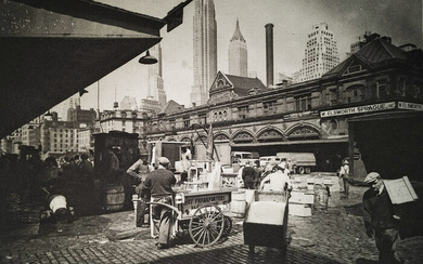 Fulton Street Fish Market, New York City, circa 1930