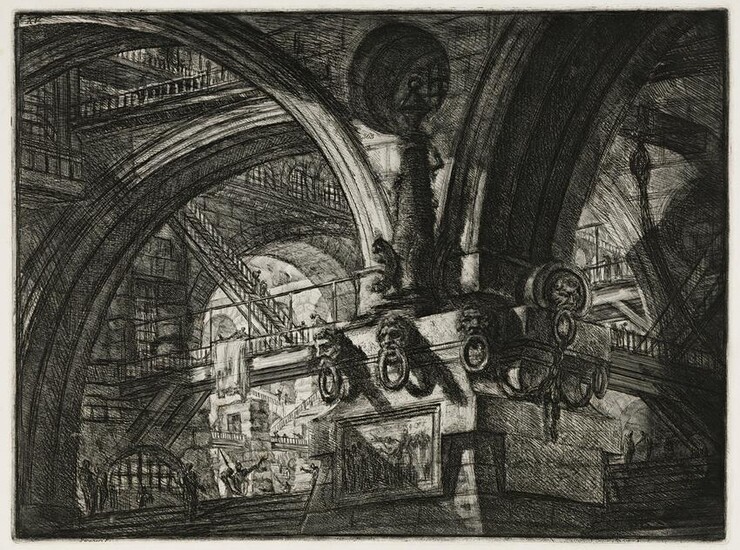 GIOVANNI B. PIRANESI Three etchings with engraving from